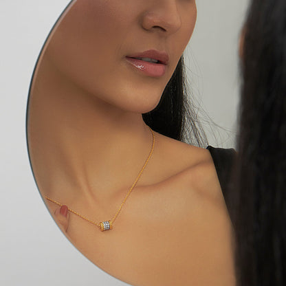 Volvere Spinning Lab Diamond Pendant (With Chain)