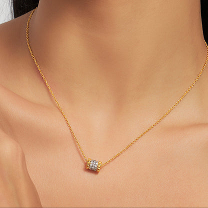 Volvere Spinning Lab Diamond Pendant (With Chain)