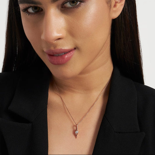 Pristine Light Solitaire Pendant (With Chain)