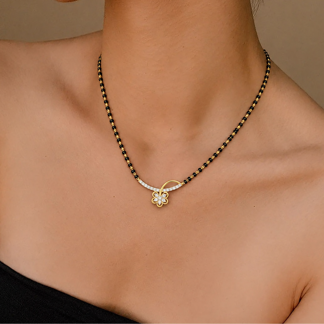 Floral Muse Lab Diamond Mangalsutra