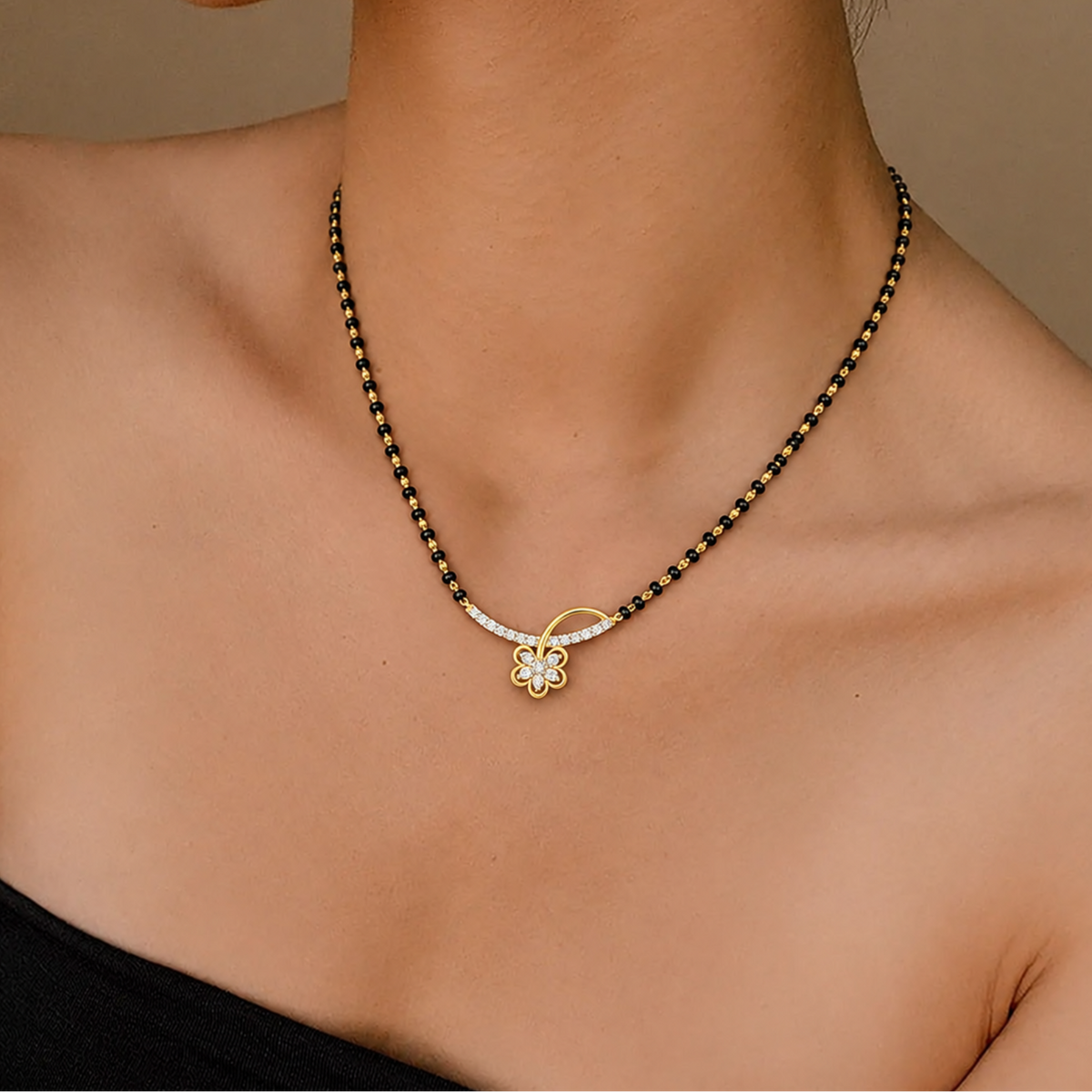 Floral Muse Lab Diamond Mangalsutra