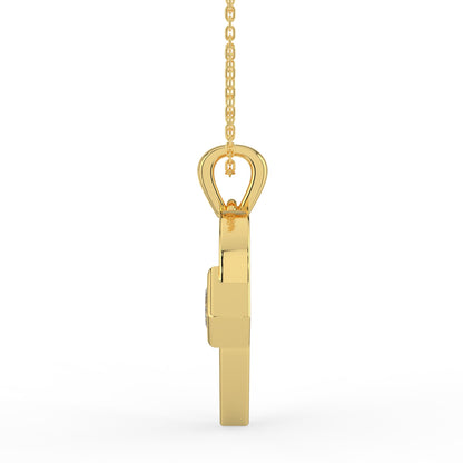 Petite Heart Lab Diamond Pendant