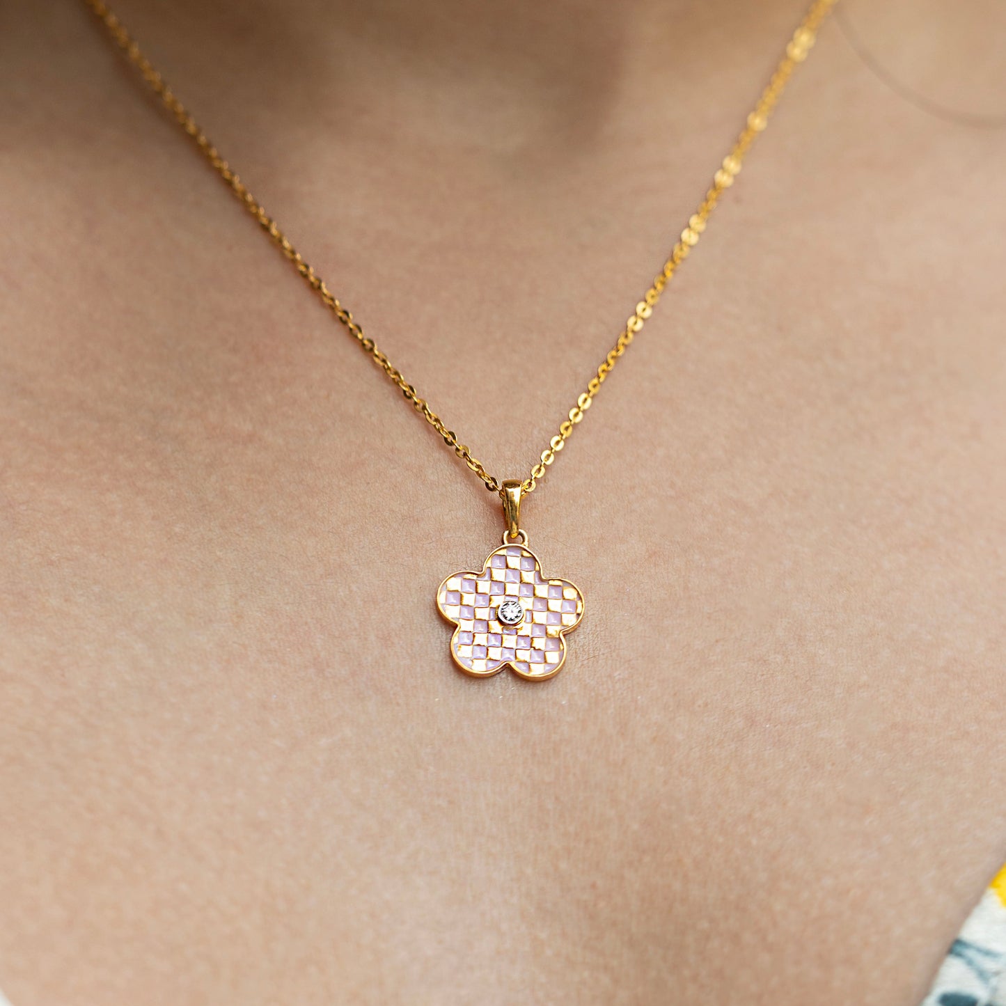 Rosé Blush Lab Diamond Necklace