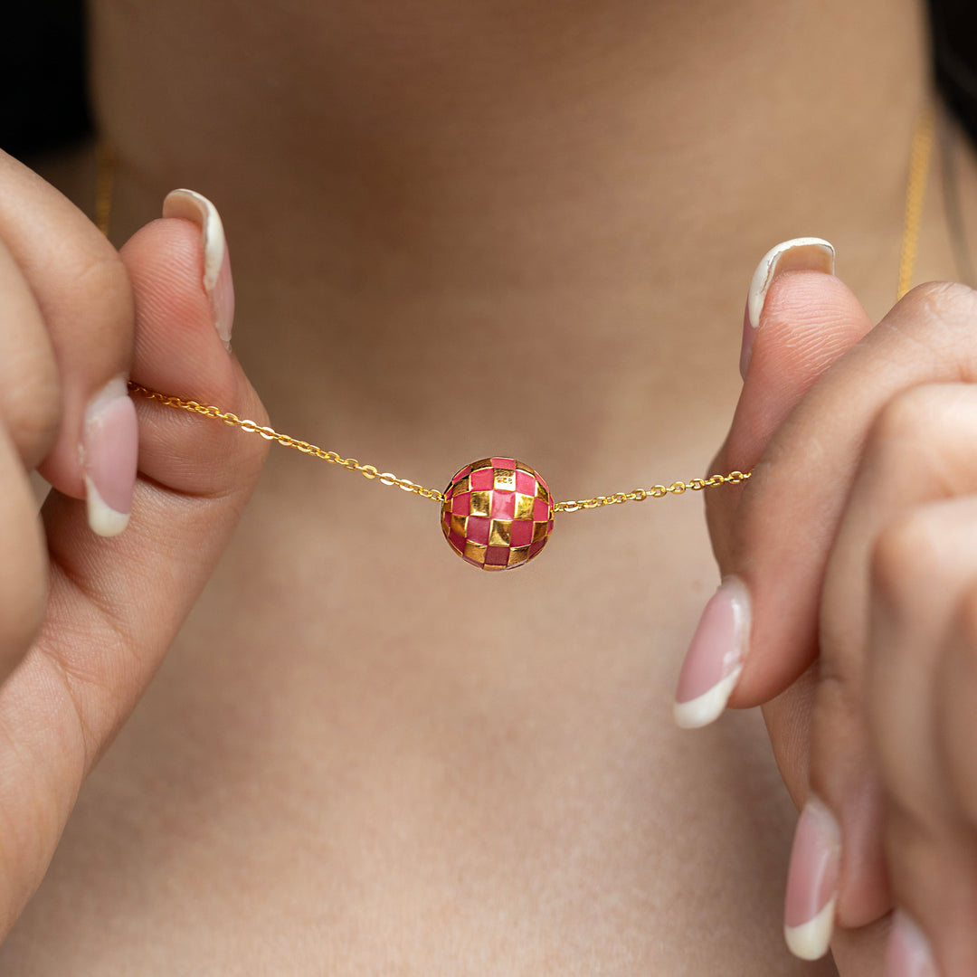 Siesta Disco Enamel Necklace
