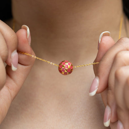 Siesta Disco Enamel Necklace