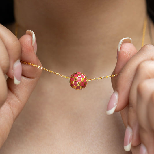 Siesta Disco Enamel Necklace