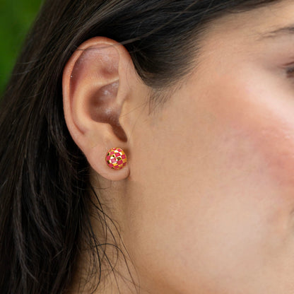 Siesta Disco Enamel Earrings