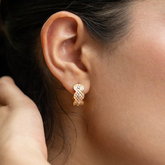 Blush And Bloom Enamel Hoops