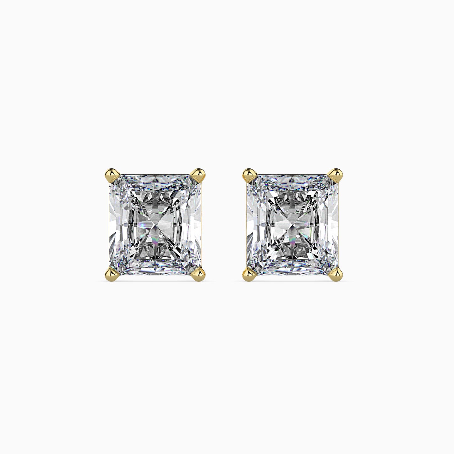 50 Cent Radiant Solitaire Studs