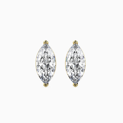 2 Carat Marquise Solitaire Studs