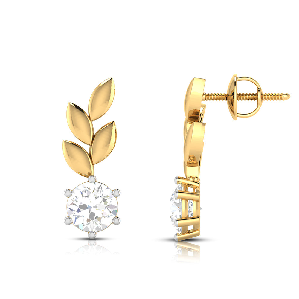 Forever Lusture Solitaire Diamond Earrings