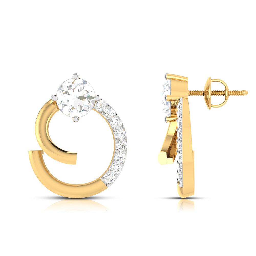 Boundless Radiance Solitaire Diamond Earrings