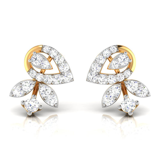 Cascade Petal Diamond Earrings