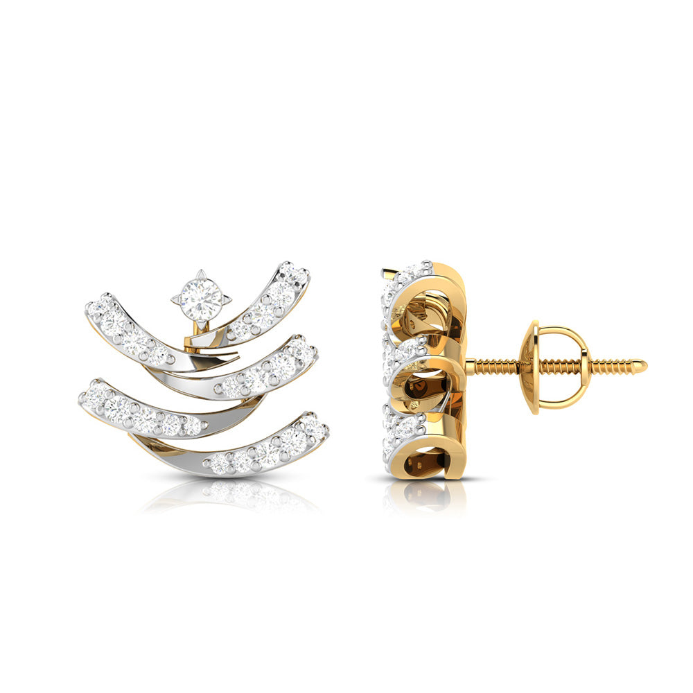 Aster Aura Diamond Earrings