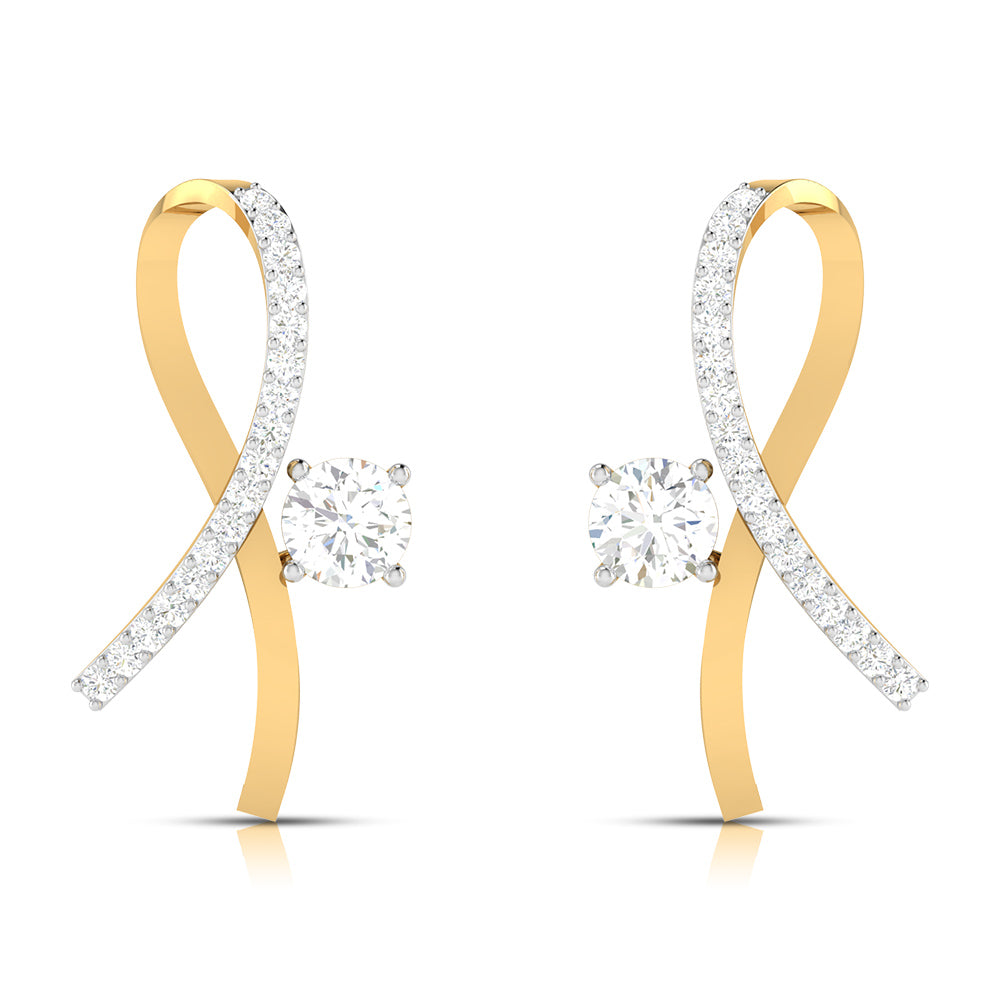 Limitless Harmony Solitaire Diamond Earrings