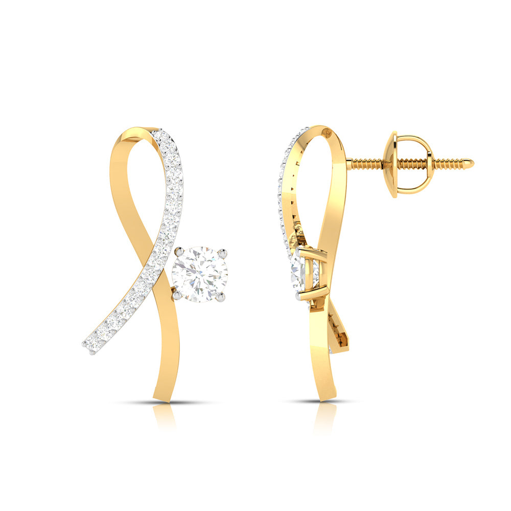 Limitless Harmony Solitaire Diamond Earrings