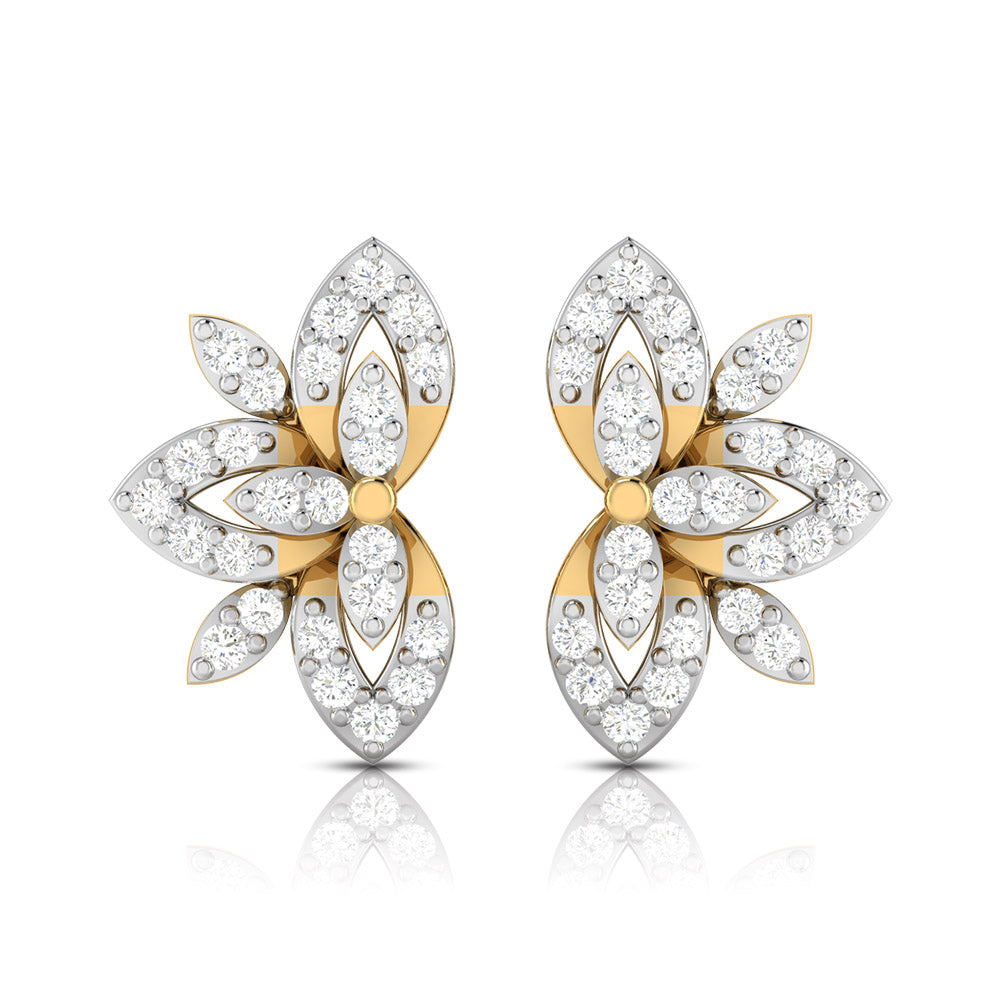 Cherry Bloom Diamond Earrings