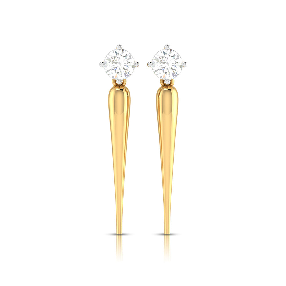 Solace Solitaire Diamond Earrings