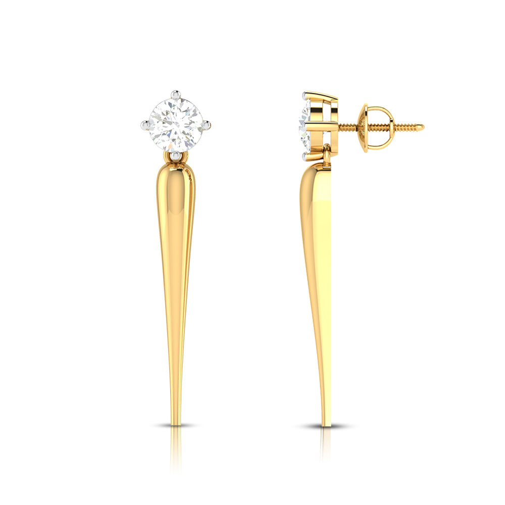 Solace Solitaire Diamond Earrings