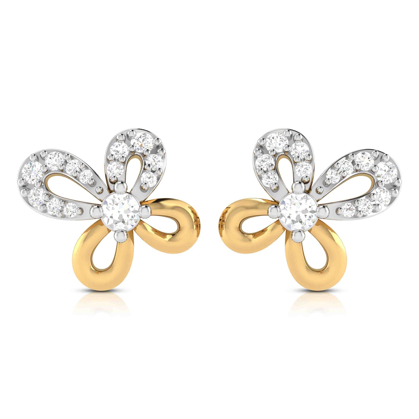 Radiant Reflection Diamond Earrings