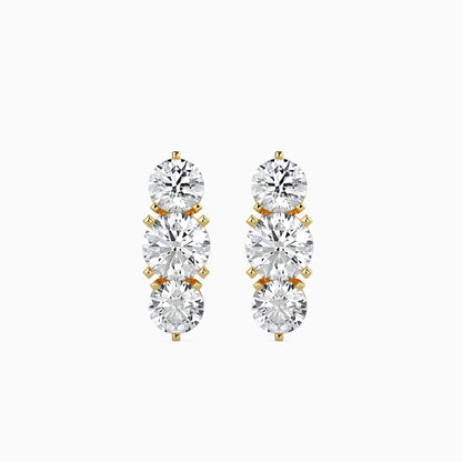 Trinity Magic Solitaire Earrings