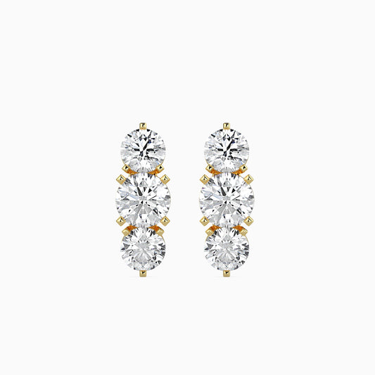 Trinity Magic Solitaire Earrings