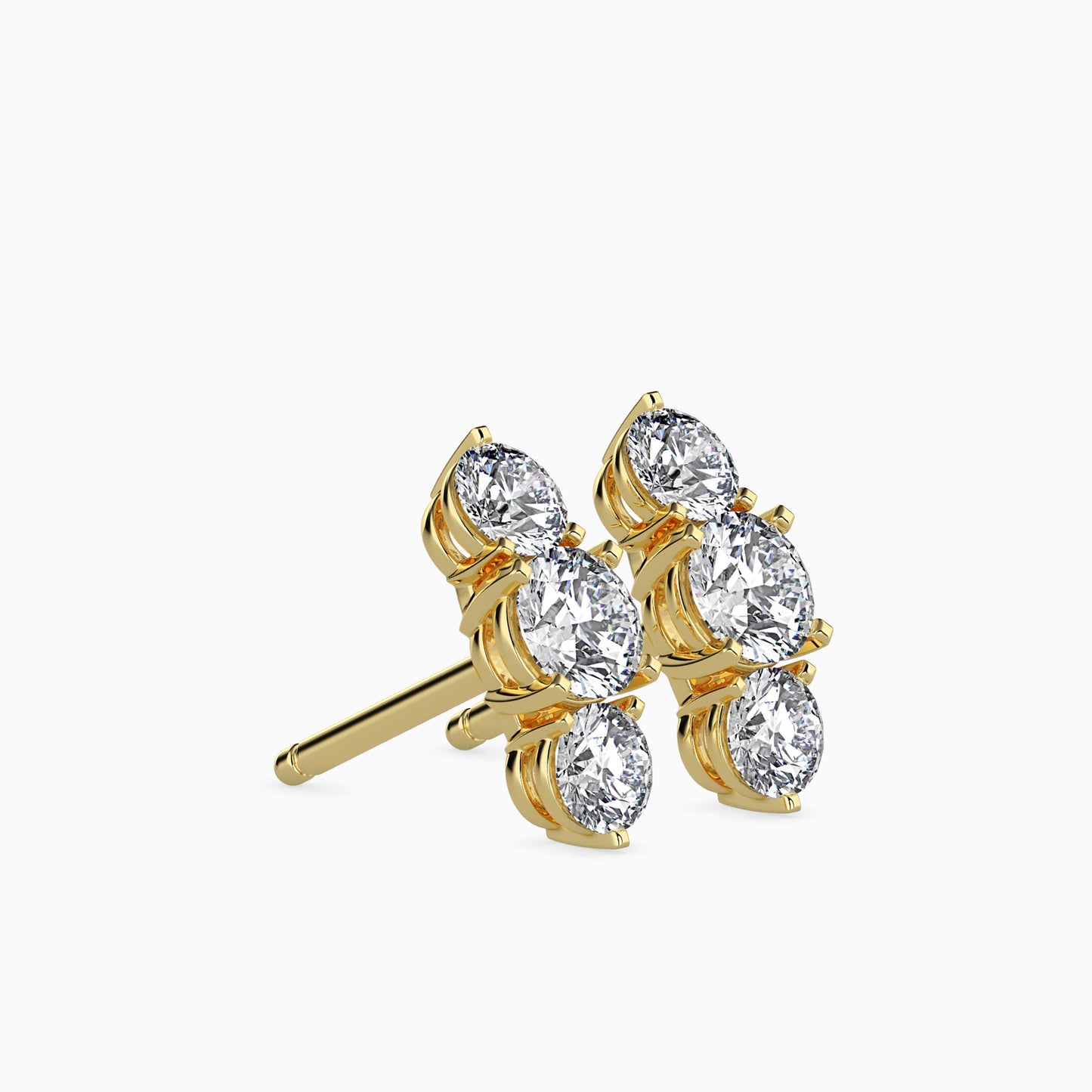 Trinity Magic Solitaire Earrings