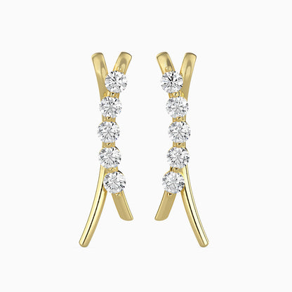 Majestic Shine Solitaire Earrings