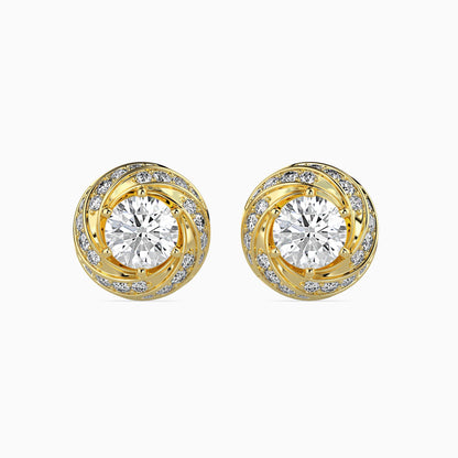 Heavenly Glow Solitaire Earrings