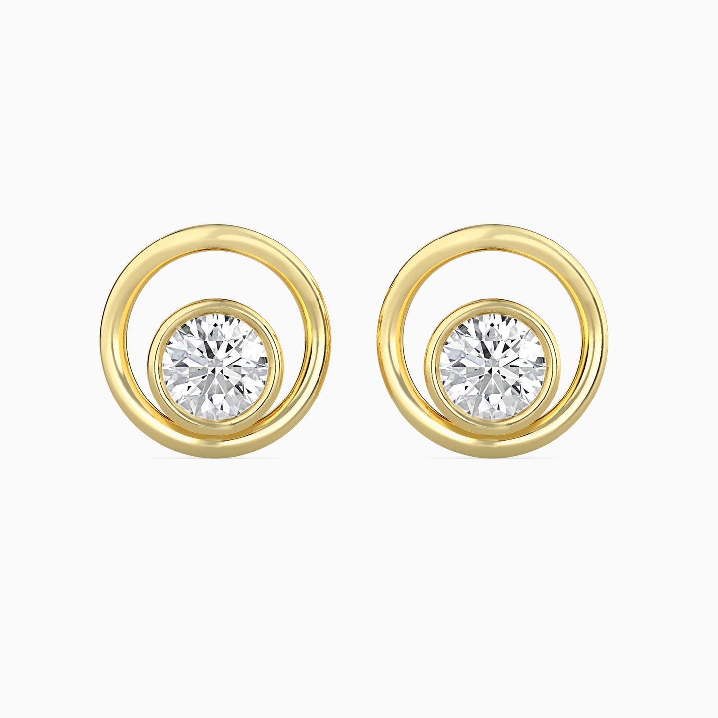 Crystal Mirage Solitaire Earrings