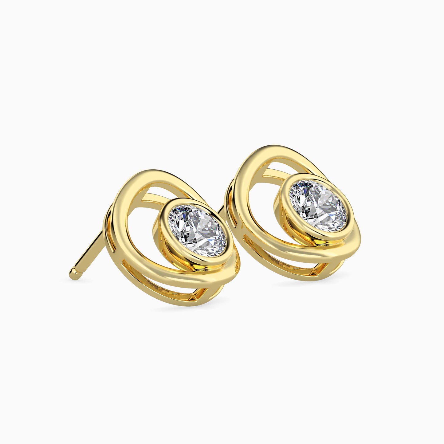 Crystal Mirage Solitaire Earrings