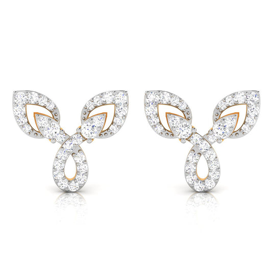 Radiant Petal Diamond Earrings