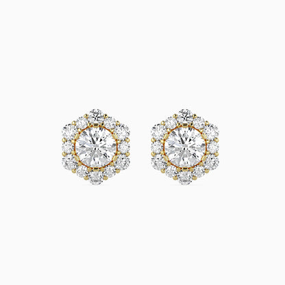 Elegant Mirage Solitaire Earrings