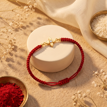 Petals of Us Silver Rakhi