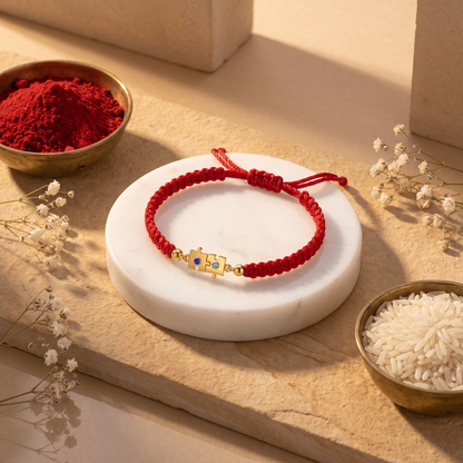 Jigsaw Pieces Silver Rakhi