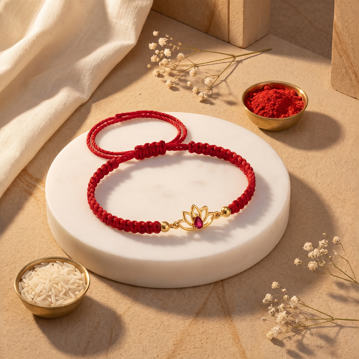 Padma Silver Rakhi