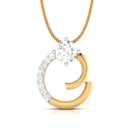 Boundless Radiance Solitaire Diamond Pendant