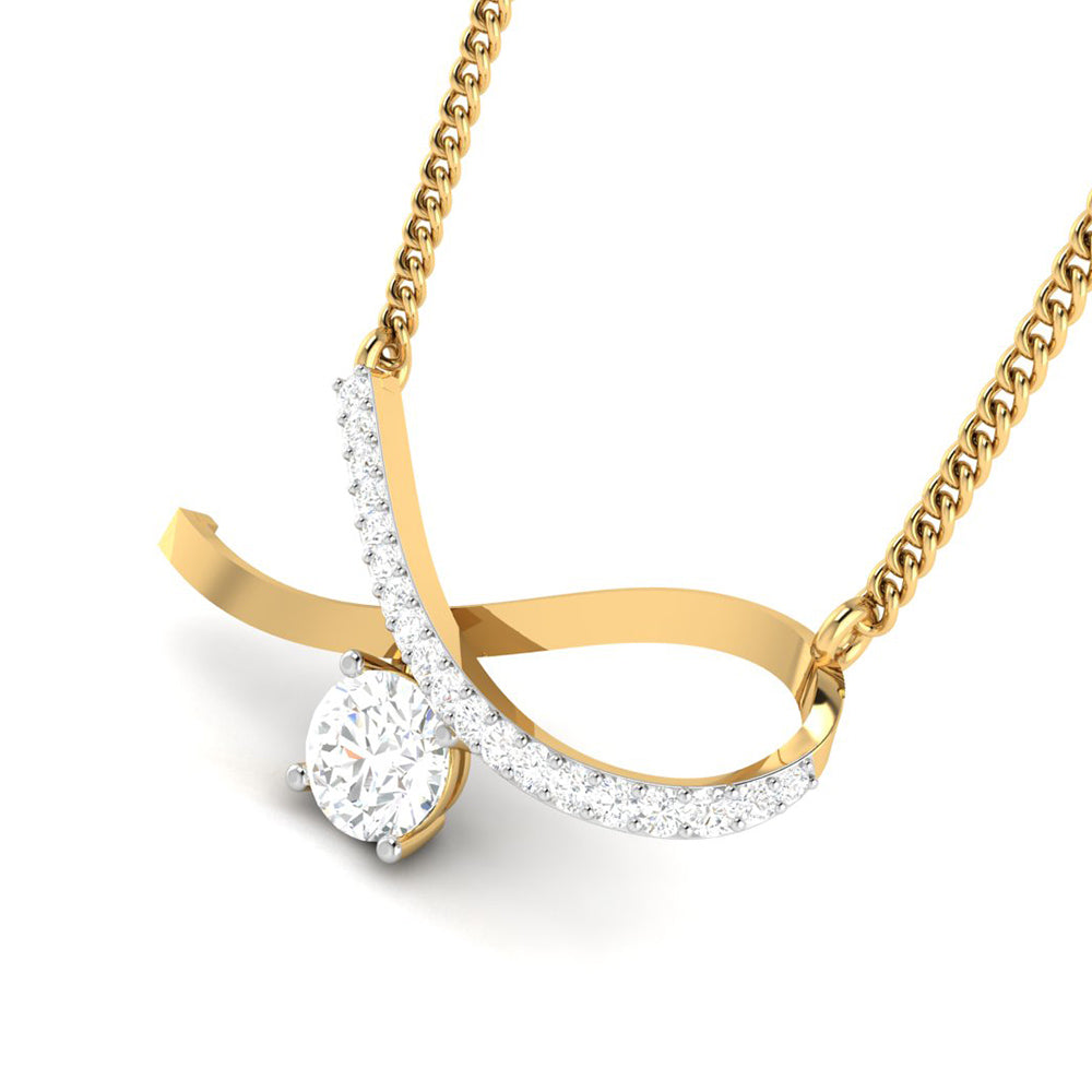 Limitless Harmony Solitaire Diamond Pendant