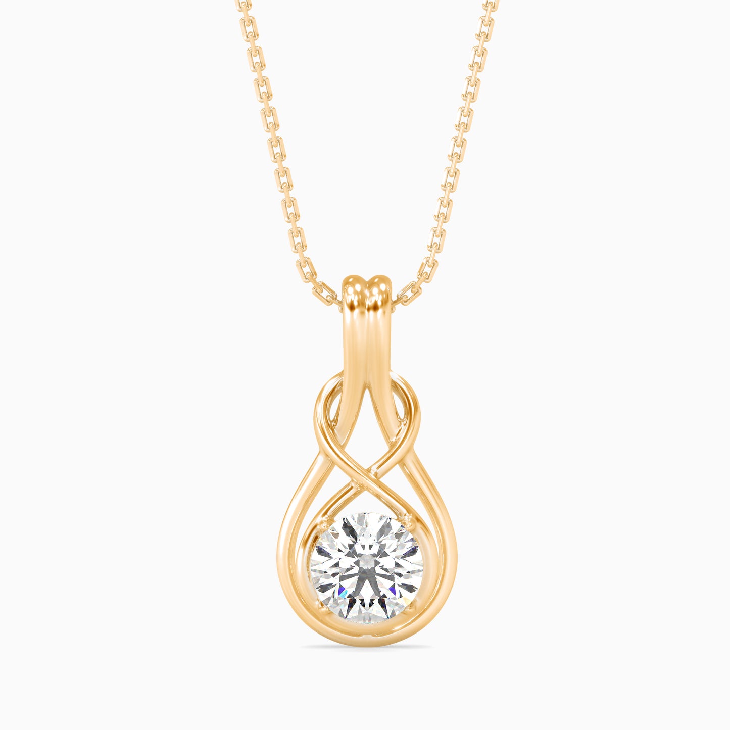 Hanging Infinity Diamond Pendant