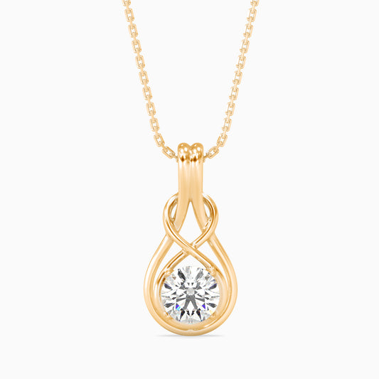 Hanging Infinity Diamond Pendant