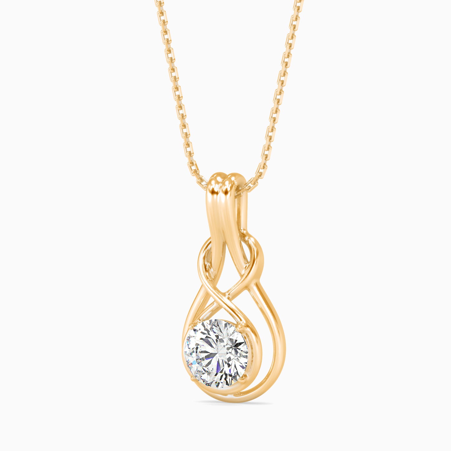 Hanging Infinity Diamond Pendant