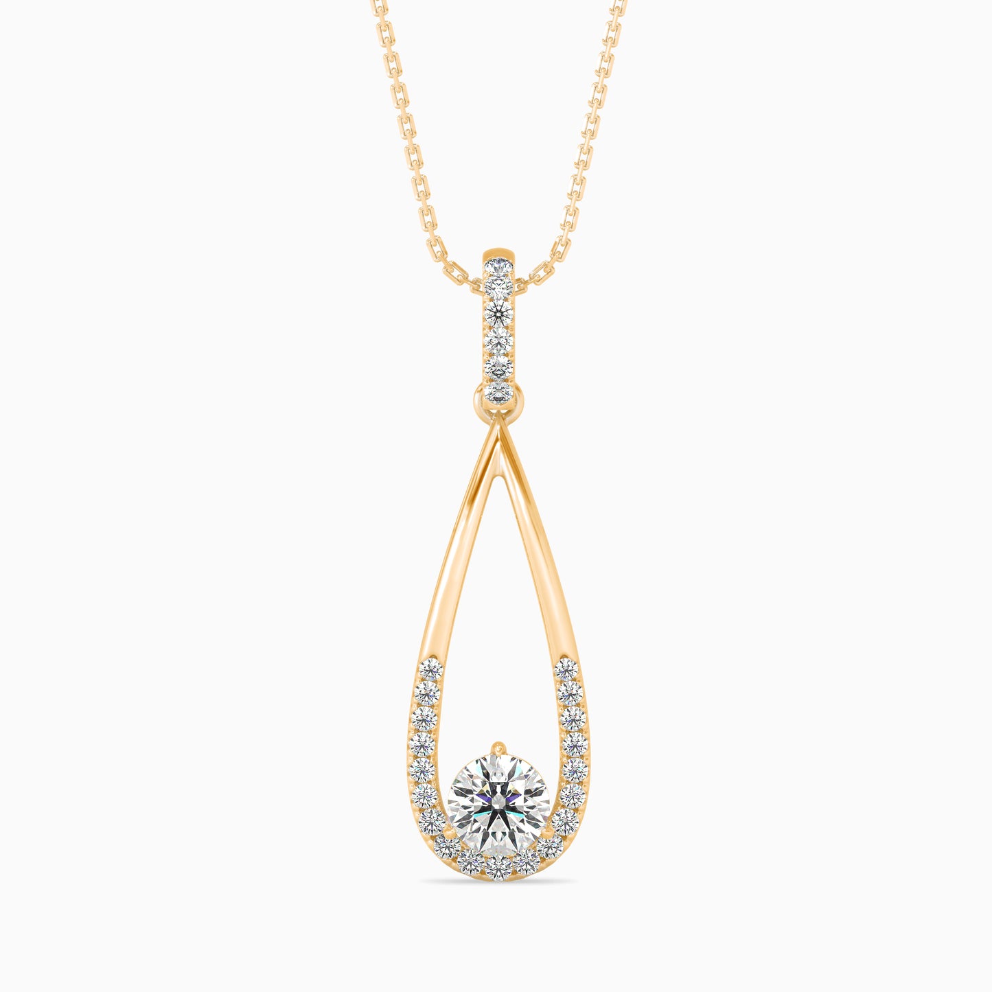 Opulent Hanging Diamond Pendant