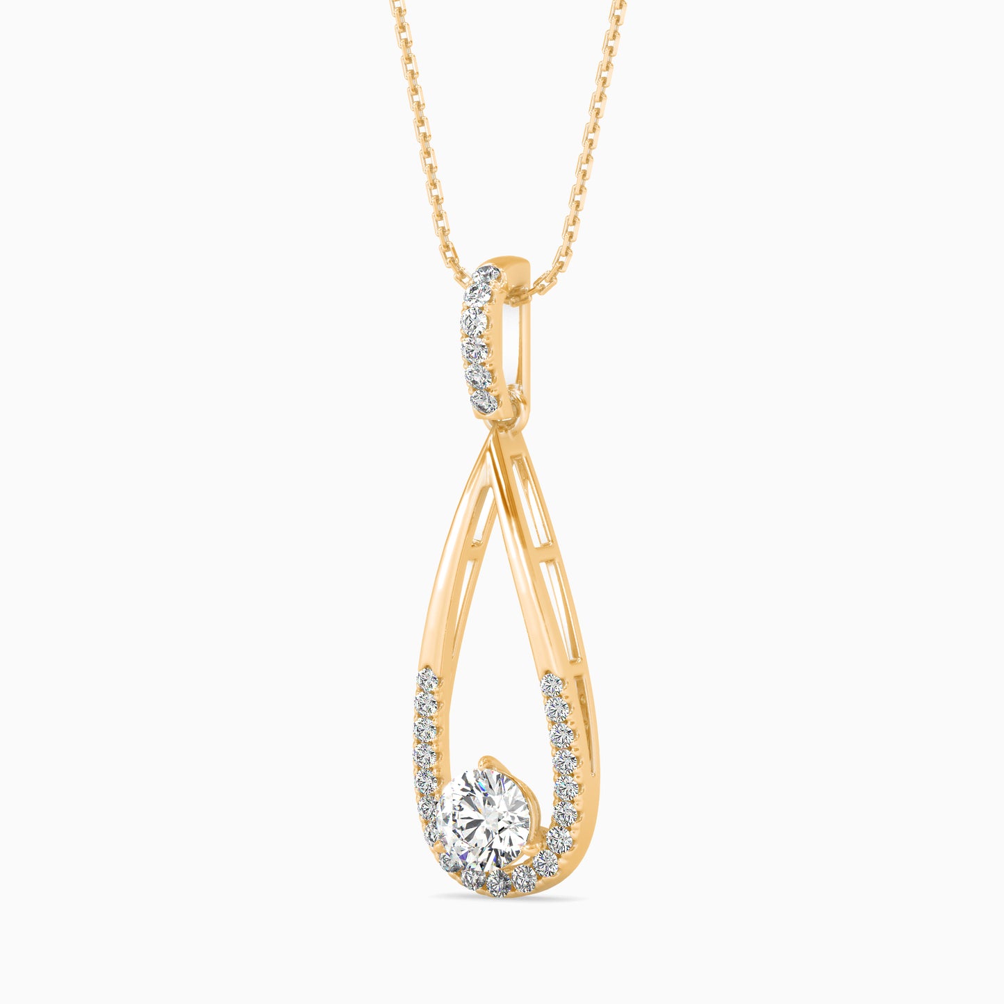 Opulent Hanging Diamond Pendant