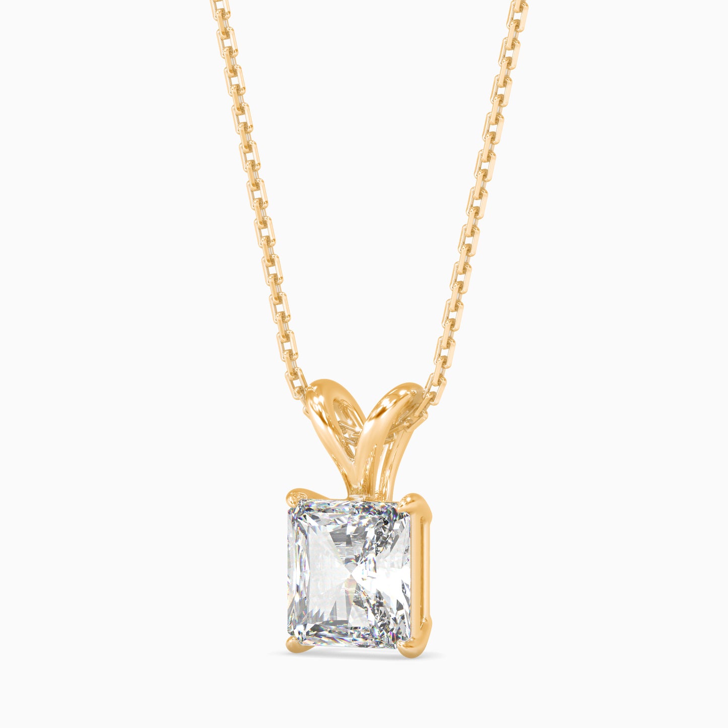 25 Cent Radiant Solitaire Pendant