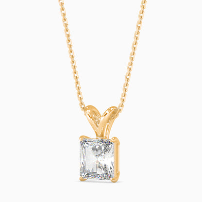 25 Cent Radiant Solitaire Pendant