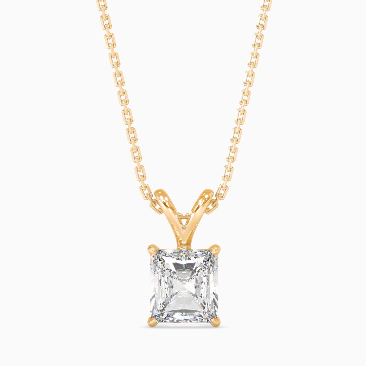 50 Cent Radiant Solitaire Pendant