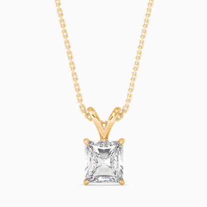 50 Cent Radiant Solitaire Pendant