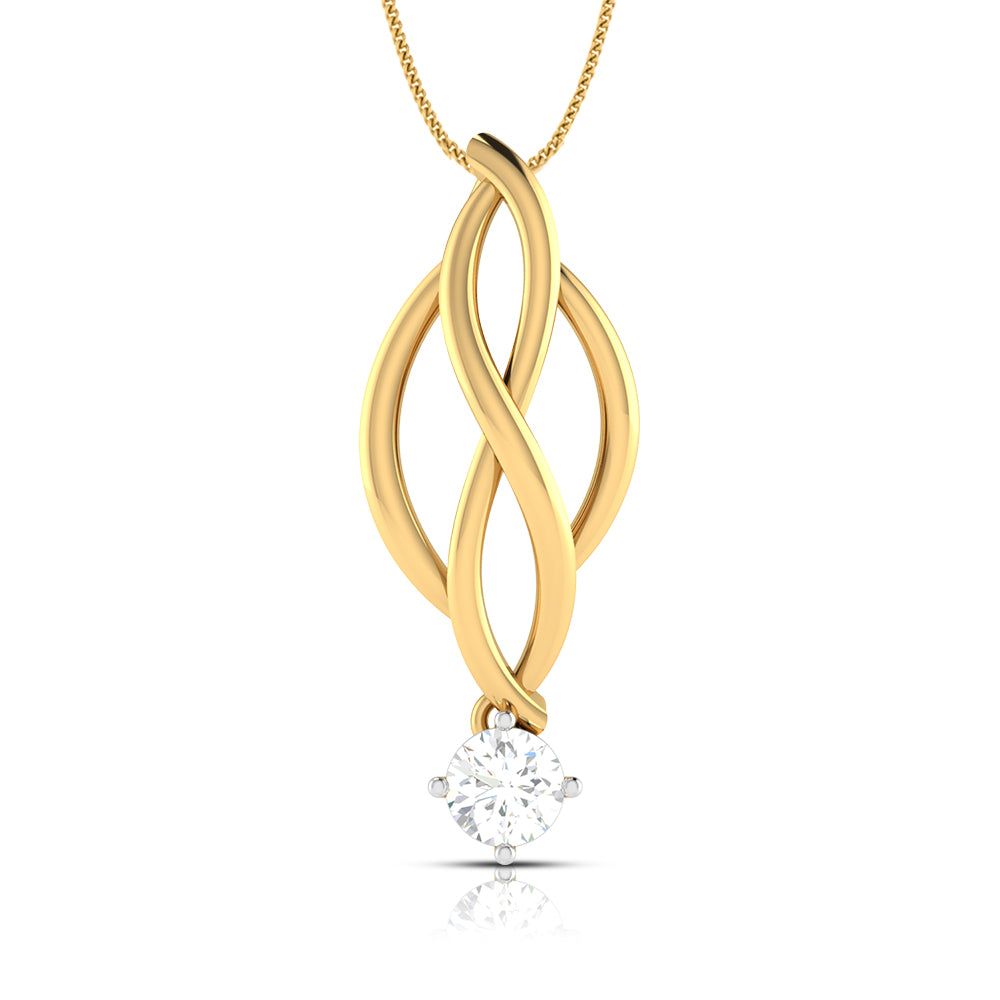 Ethereal Essence Solitaire Diamond Pendant