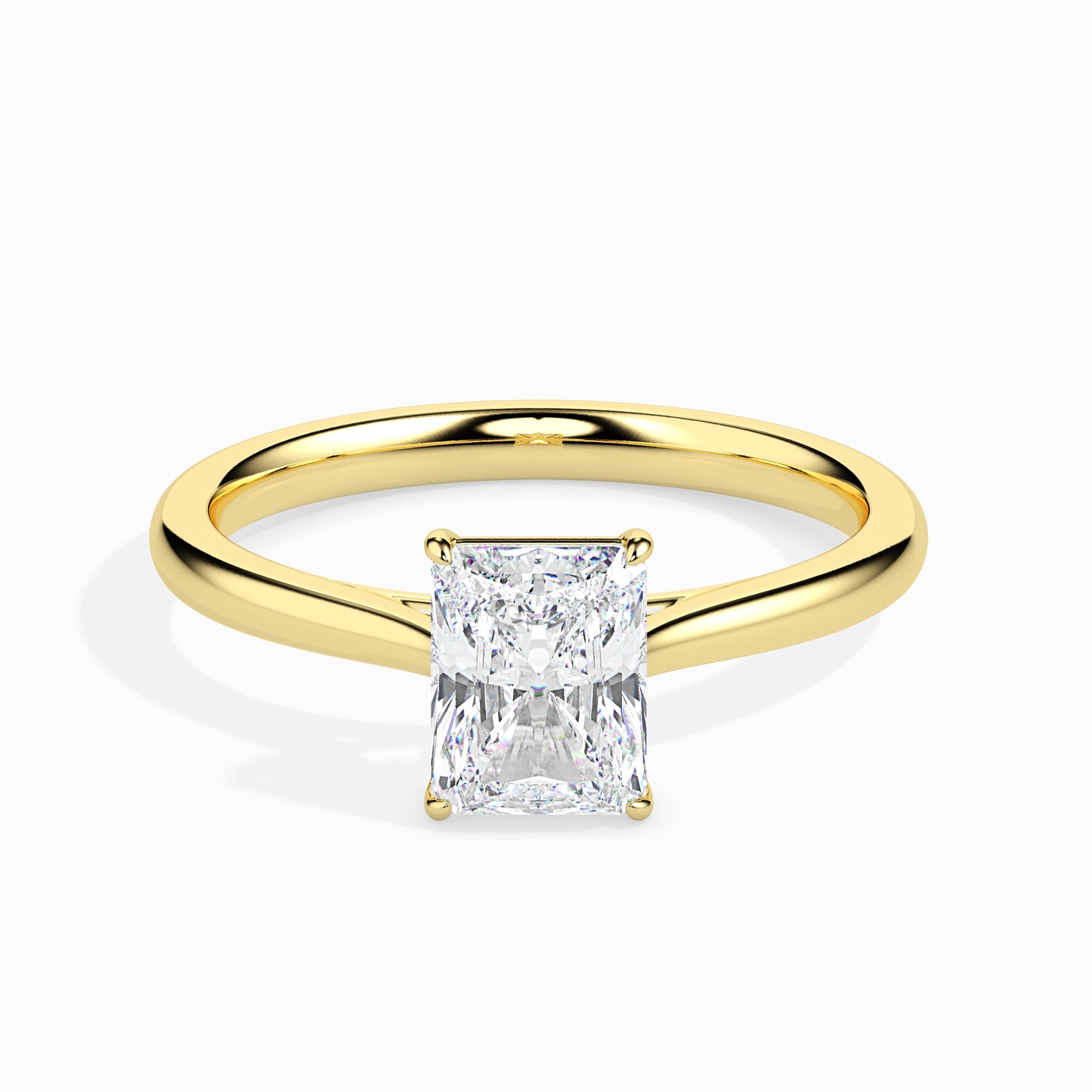 50 Cent Radiant Solitaire Ring