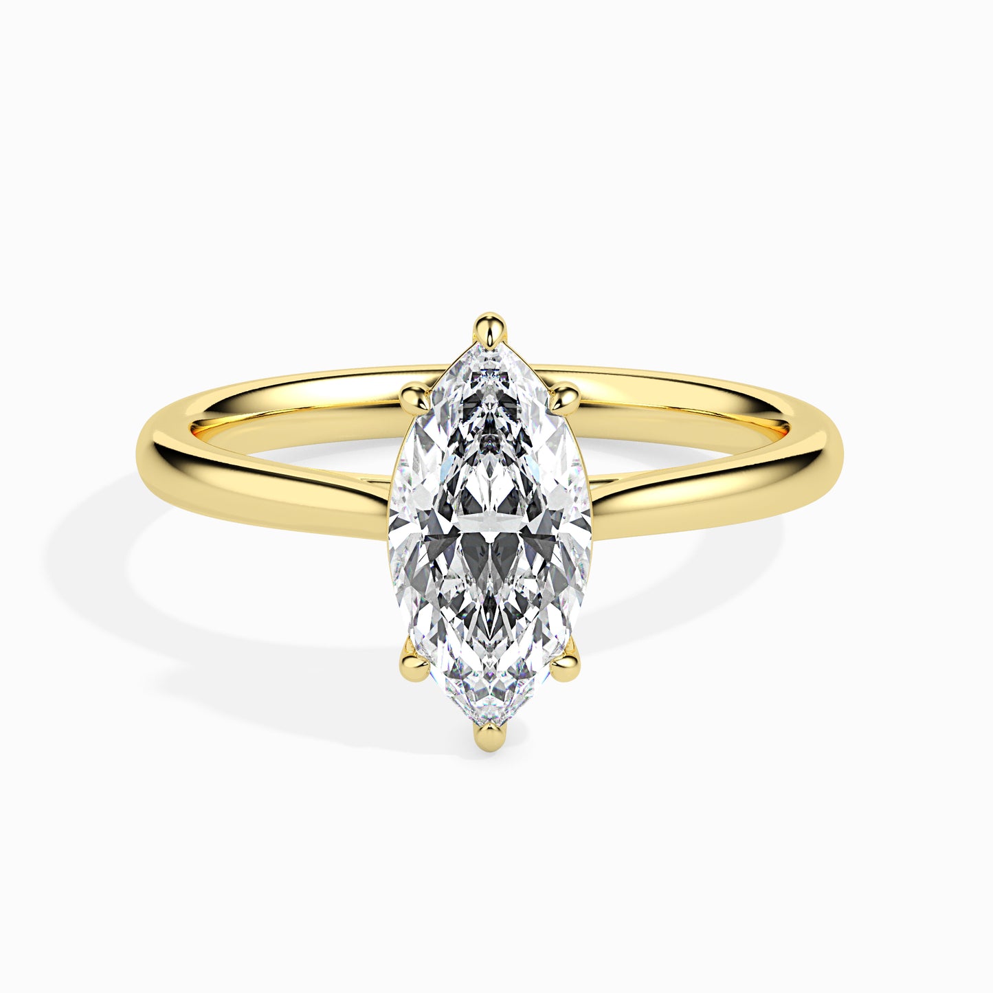 50 Cent Marquise Solitaire Ring